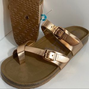 Mad Love Prudence style footbed sandals.